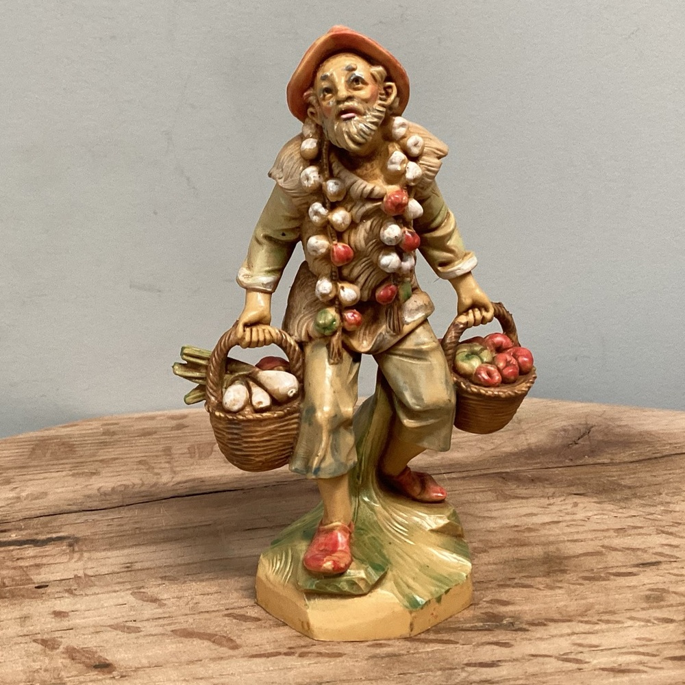 🟠 Vintage & Retired - Fontanini 5” Collection - Nathan the Produce Peddler # 146 - Picture 1 of 12